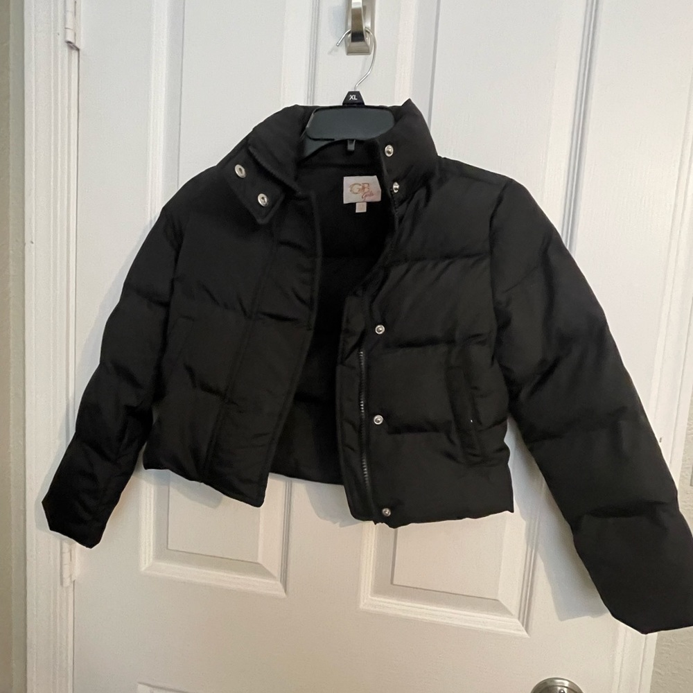 Girls GB puffer jacket black size 7/8